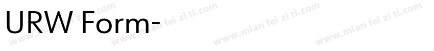 URW Form字体转换